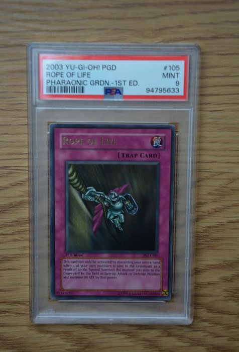 Konami - 1 Graded card - Pharaonic Guardian - Yu-Gi-Oh! Rope of Life #105 PGD 1st Edition 2003 PSA 9 - PSA 9