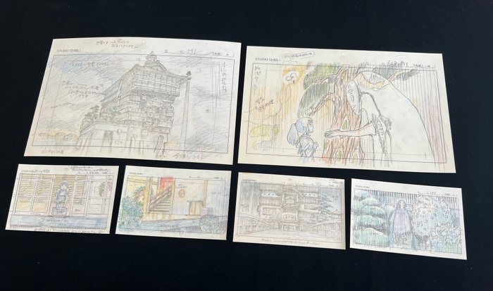 Spirited Away - 6 Anime Layout set, UV LIGHT TESTED, Free Shipping