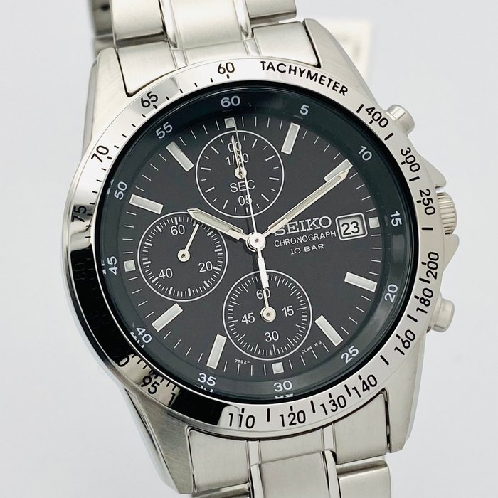 Seiko - Seiko Chronograph Black Dial - Ingen mindstepris - Mænd - 2011-nu