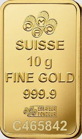 10 gram - Guld - Pamp Suisse Fortuna Goldbarren in Blister