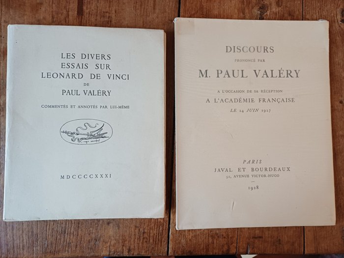 Paul Valery - Les Divers Essais sur Leonard de Vinci / Discours de Réception à l'Académie Française - 1928-1931