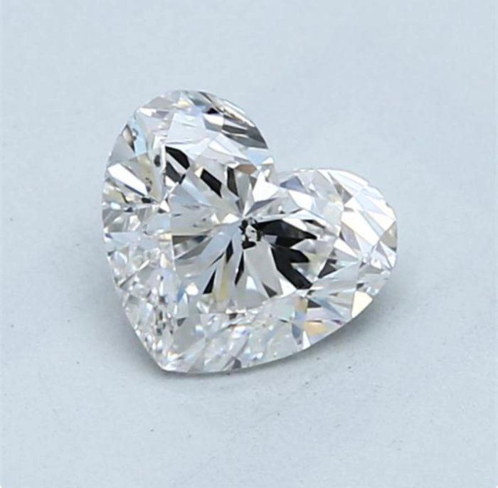 1 pcs Diamant  (Natur)  - 101 ct - Hjerte - G - SI2 - Gemological Institute of America (GIA)