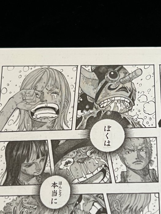 ONE PIECE - 2 RARE Official Memorial Mini Manga Page with Autograph - We will be stronger