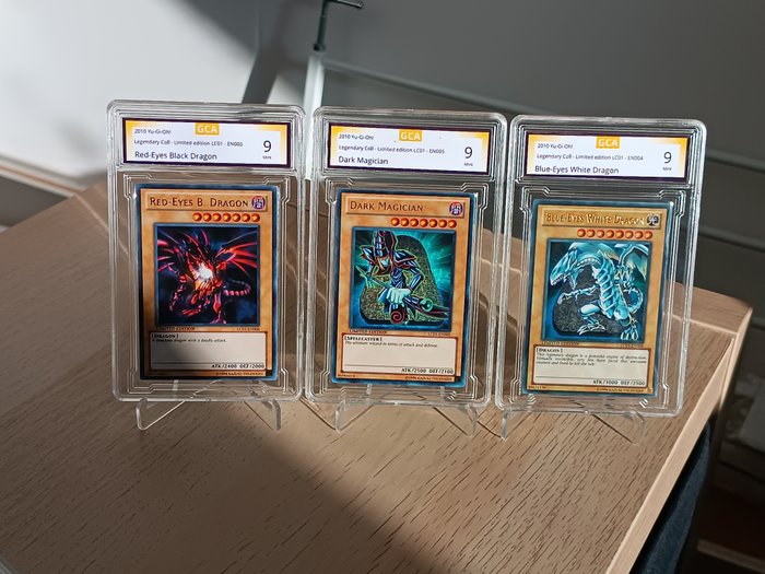 Konami - 3 Card - Red-Eyes Black Dragon, Dark Magician and Blue-Eyes White Dragon