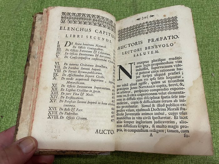 Von Pufendorf Samuel - De officio hominis et civis iuxta legem naturalem libri duo - 1739