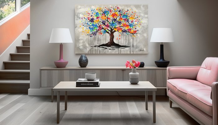 Monika Spiewak - Tree Of Life  - XXL -  on Frame - Ready to Hang