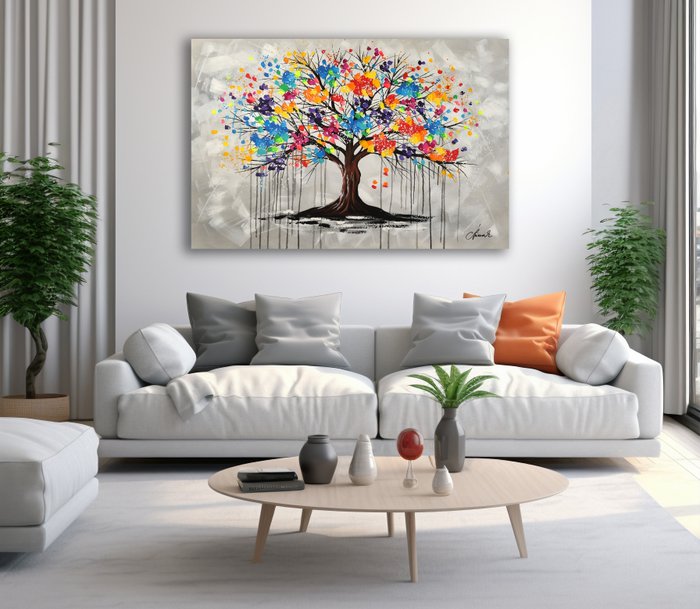 Monika Spiewak - Tree Of Life  - XXL -  on Frame - Ready to Hang