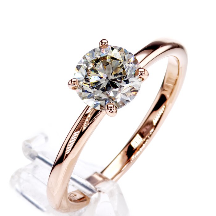 Ingen mindstepris - Forlovelsesring - 14 karat Rosaguld -  114ct tw Diamant (Natur)