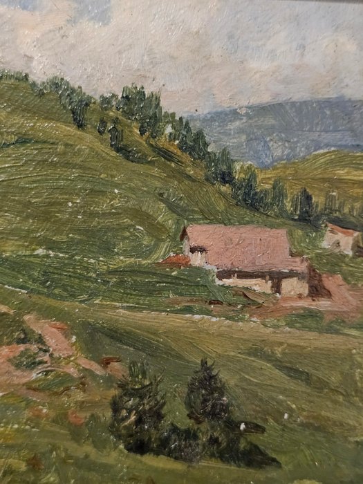 Ruggero Focardi (1864-1934) - Paesaggio lacustre