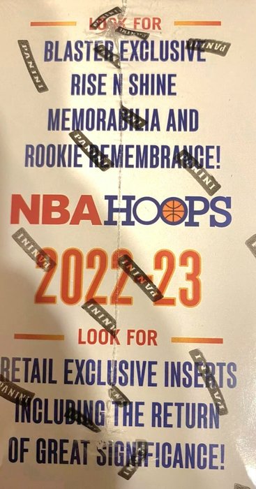 2022/23 Panini NBA Hoops Search for Retail-exclusive autographs throughout various Retail SKUs! - 1 Sealed box - Glimrende (EX)