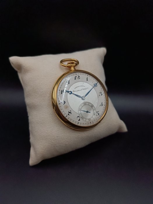 IWC - International Watch Co Schaffhausen - Montre de poche - Chronomètre - Or Jaune 18K - 75073 - 1901-1949