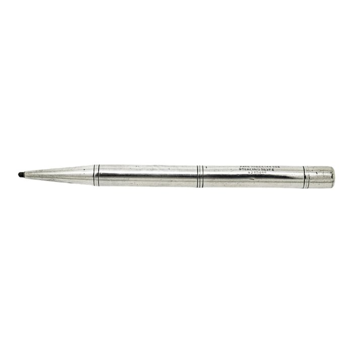 Art Deco sterling silver large propelling mechanical pencil - "Baker's Pointer" - Mekanisk blyant