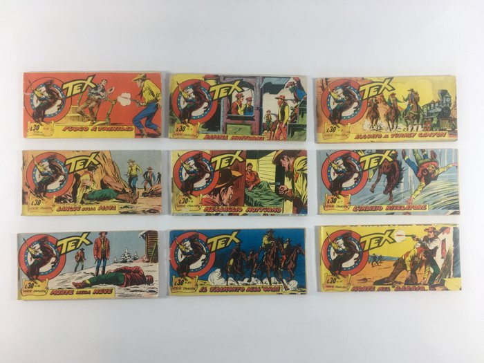 Serie Osages - 24x Strisce Tex 32a - 24 Complete series - Første udgave - 1963/1964