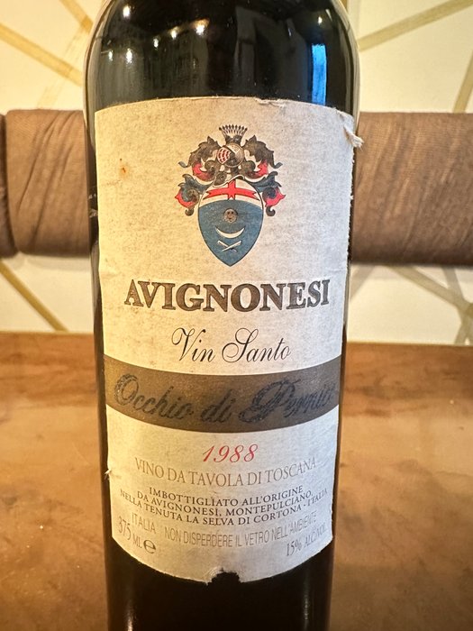 1988 Avignonesi, Occhio di Pernice - Toscana Vin Santo - 1 Halvflaske (0,375 L)