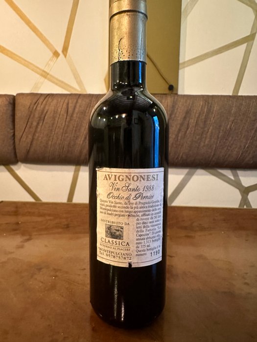 1988 Avignonesi, Occhio di Pernice - Toscana Vin Santo - 1 Halvflaske (0,375 L)