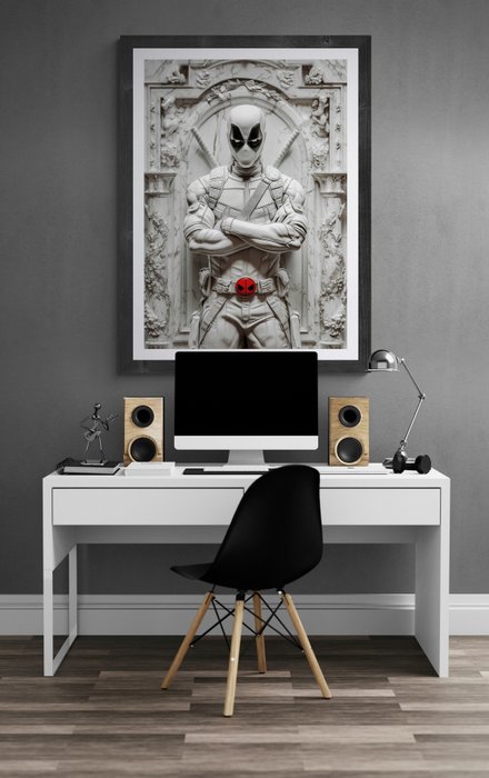 Artxlife - Deadpool White Marble Relief [XXL]