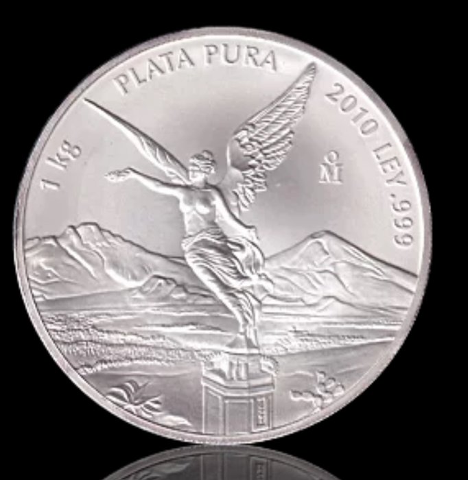 Mexico. 1 Kg 2010 Libertad, 1 Kg (.999)