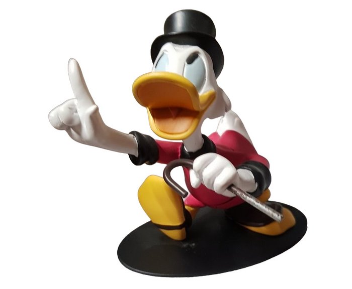 Uncle Scrooge with walking stick - Polyresin - 1 Figurine - 2000