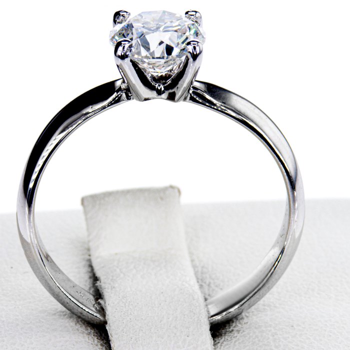 Ingen mindstepris - Forlovelsesring - 14 karat Hvidguld -  1.20ct. tw. Diamant (Natur)