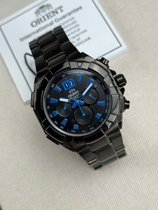 Orient - Enterprise Chronograph Date Blue - Ingen mindstepris - FTV00005B - Mænd - 2011-nu