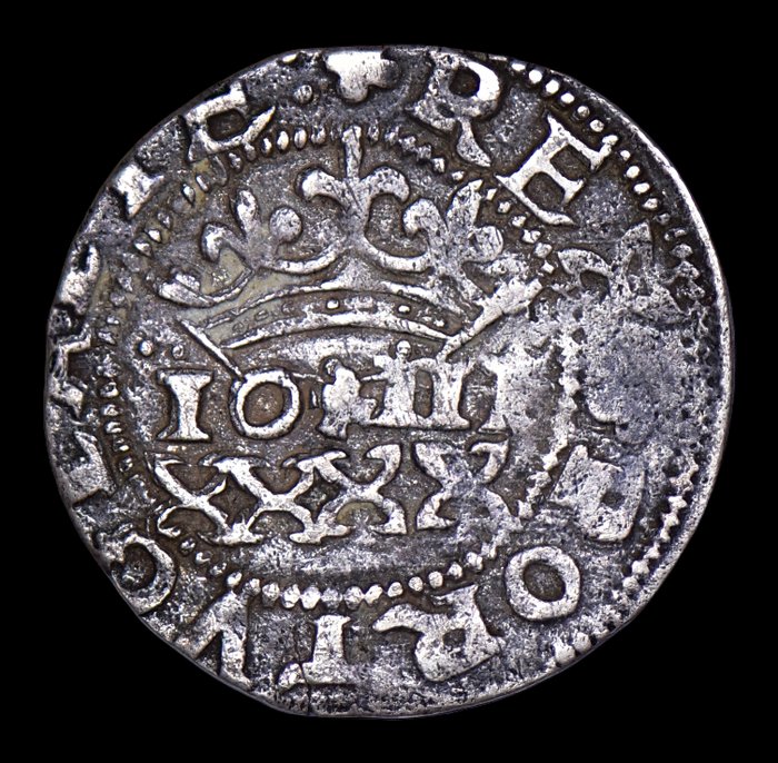 Portugal. D. João III (1521-1557). Real Português (XXXX Reais) - Porto - R/ PORTVGALIE: