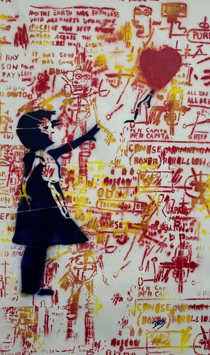 Dominik Robert Brunner (1990) - Balloon Girl like Basquiat and Banksy