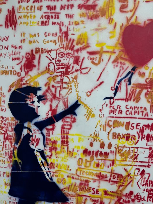 Dominik Robert Brunner (1990) - Balloon Girl like Basquiat and Banksy