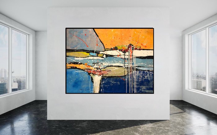 Dam Domido (1959) - Abstract  landscape NO RESERVE XXL