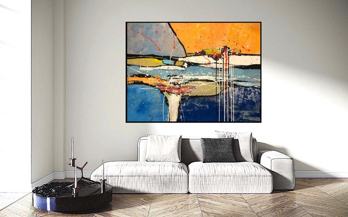 Dam Domido (1959) - Abstract  landscape NO RESERVE XXL