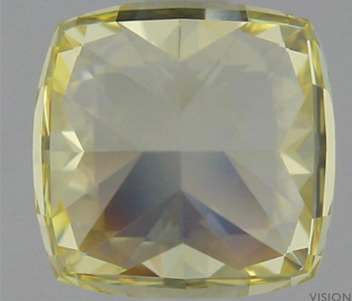 1 pcs Diamant  (Naturfarvet)  - 1.59 ct - Pude - Fancy intense Gul - IF - Gemological Institute of America (GIA)