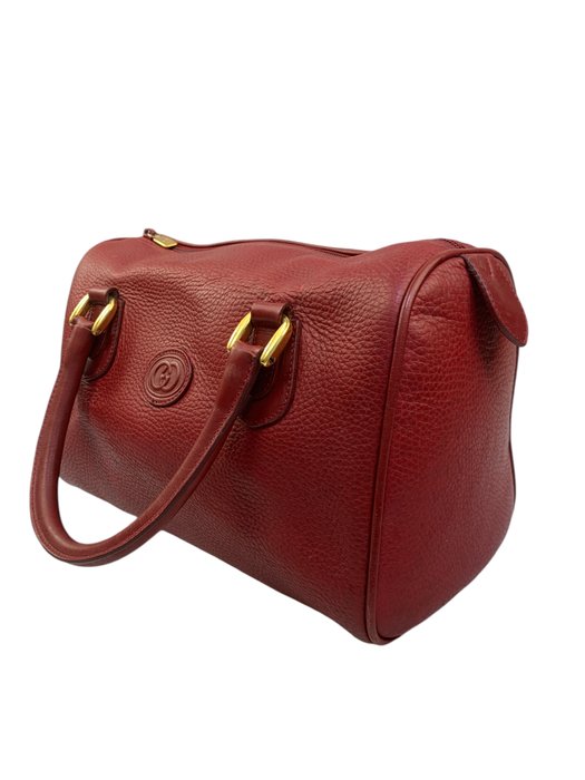 Gucci - Red Leather Boston - Håndtaske