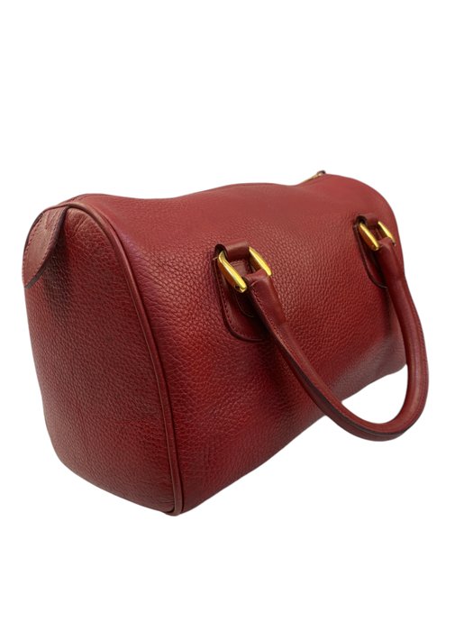 Gucci - Red Leather Boston - Håndtaske