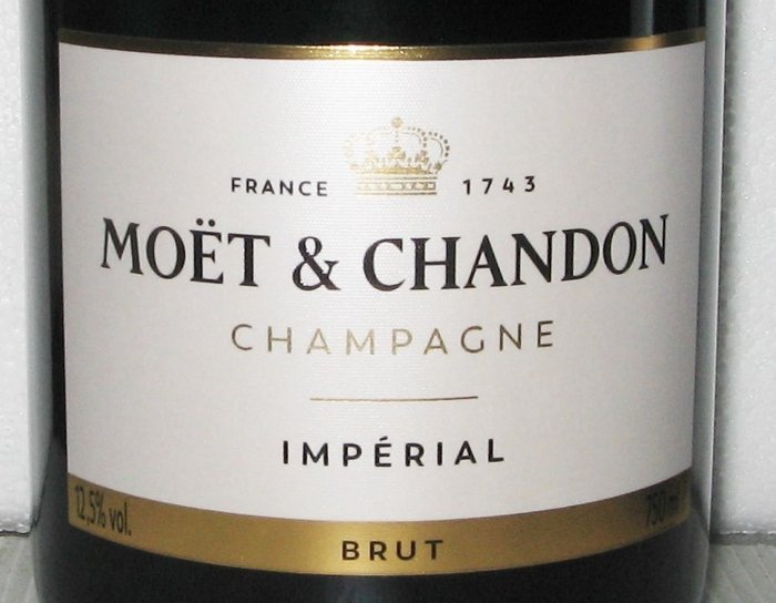 Moët  Chandon, Impérial - Champagne Brut - 4 Flasker (0,75 L)