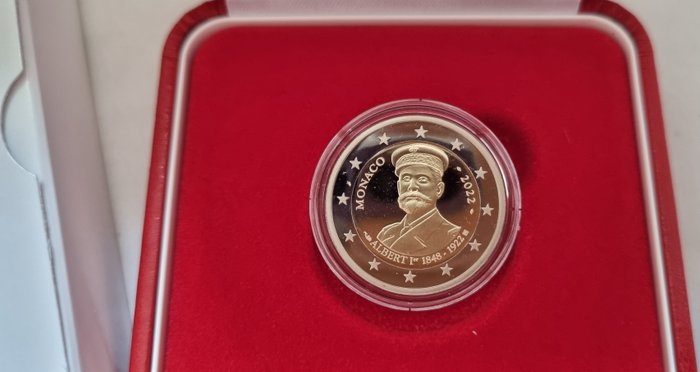 Monaco 2 Euro 2022 "Albert I" Proof  (Ingen mindstepris)