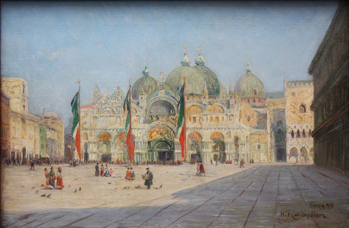 Karl Rundspaden (1882-1967) - StMarco Square Venice