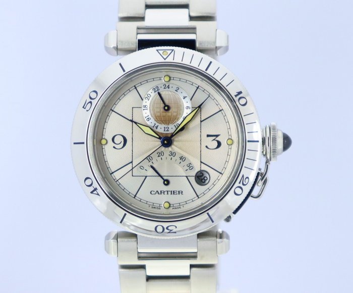 Cartier - Pasha 38 - Ingen mindstepris - W31037H3 - Mænd - 1990-1999