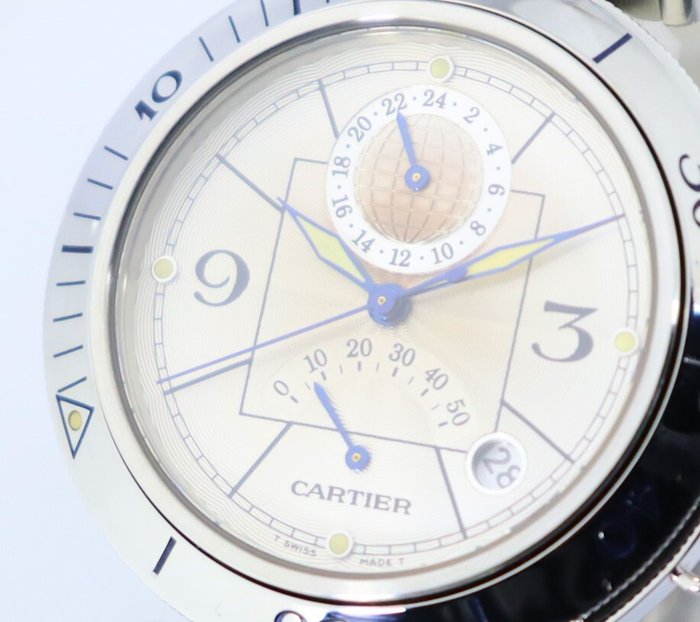 Cartier - Pasha 38 - Ingen mindstepris - W31037H3 - Mænd - 1990-1999