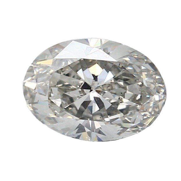 1 pcs Diamant  (Naturfarvet)  - 1.20 ct - Oval - Fancy light Grå - SI1 - Gemological Institute of America (GIA)