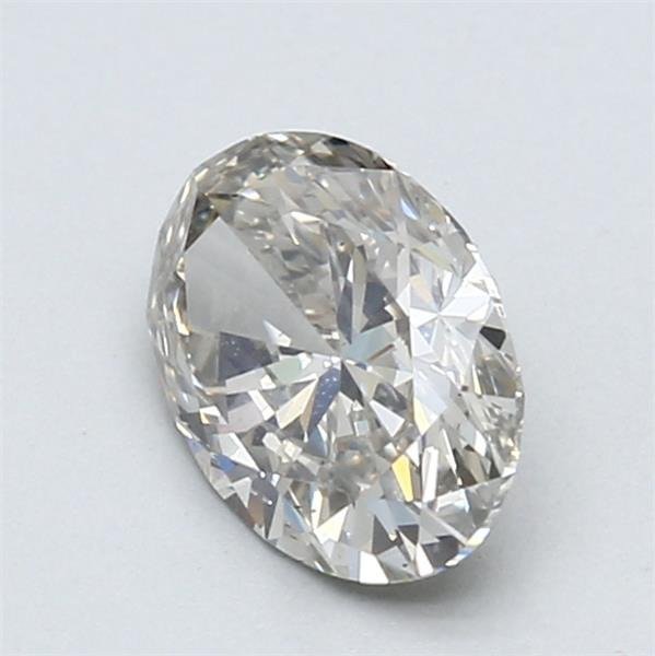 1 pcs Diamant  (Naturfarvet)  - 1.20 ct - Oval - Fancy light Grå - SI1 - Gemological Institute of America (GIA)