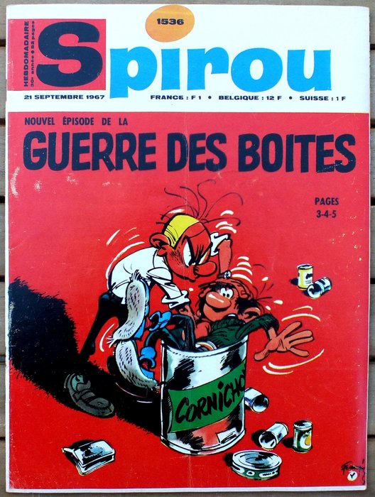 Spirou (magazine) N°1499 au N°1550 - Année 1966 complète - Avec 22 mini-récits - 52 Magasiner - Første udgave - 1967