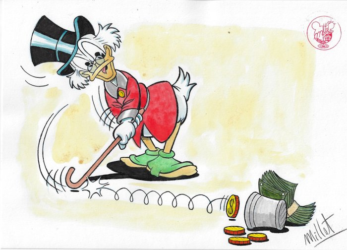 Millet - 1 Original colour drawing - Uncle Scrooge - 2024