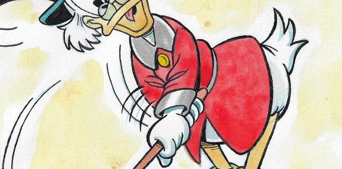 Millet - 1 Original colour drawing - Uncle Scrooge - 2024