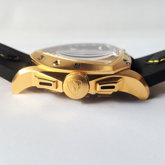 Lamborghini - SPYDER - Limited Edition - Suede - Swiss Chronograph - 18K Gold - Mænd - Ny