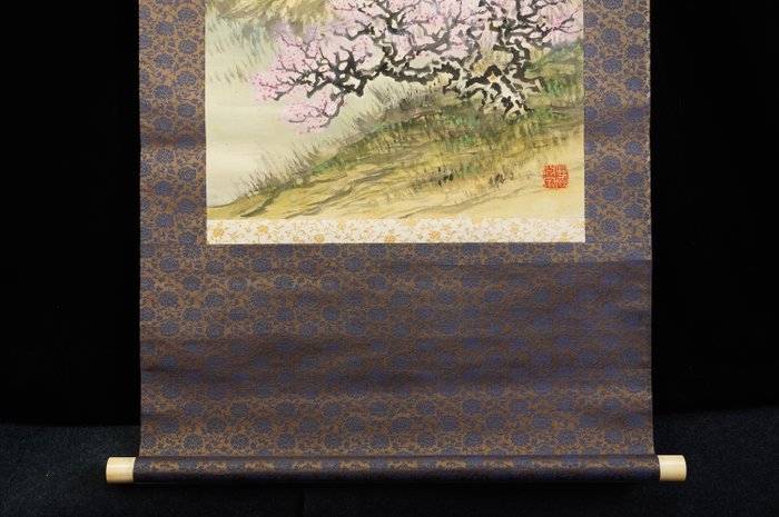 Spring landscape - ca 1920-40s (Taisho / Showa) - Kinsho 錦荘 - Japan  (Ingen mindstepris)