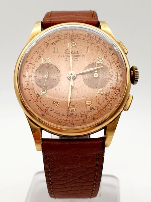 Erzer - Chronographe suisse 17 rubis - Landeron 48 - Mænd - 1950-1959