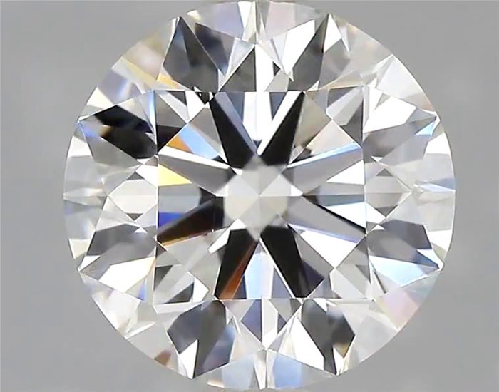 1 pcs Diamant  (Natur)  - 071 ct - Rund - F - VVS2 - International Gemological Institute (IGI)