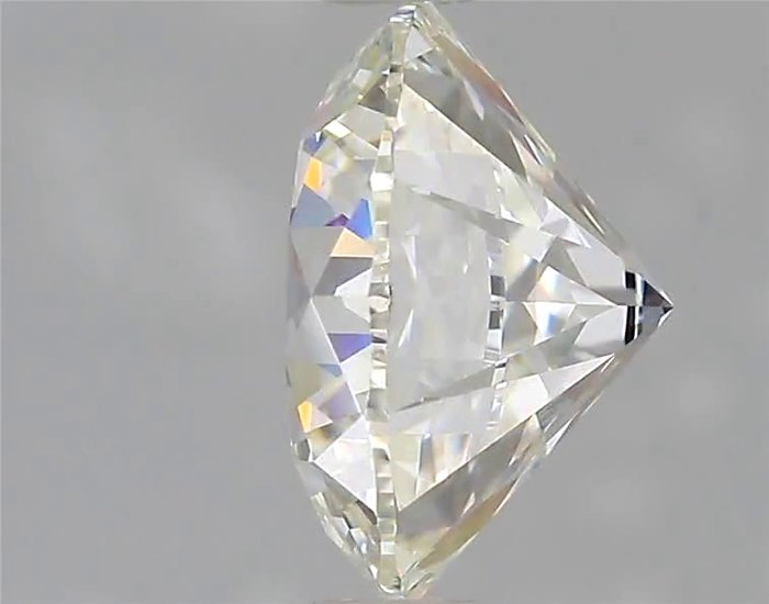 1 pcs Diamant  (Natur)  - 0.71 ct - Rund - F - VVS2 - International Gemological Institute (IGI)