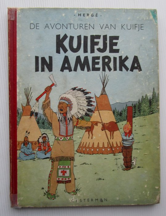 Kuifje 3 - Kuifje in Amerika (A46) - 1 Album - Første udgave - 1947