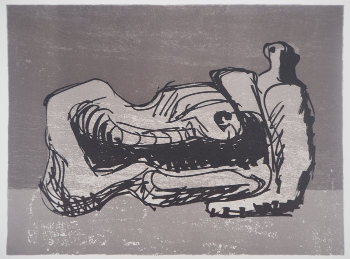 Henry Moore (1898-1986) - Hommage à la femme : Nu allongé