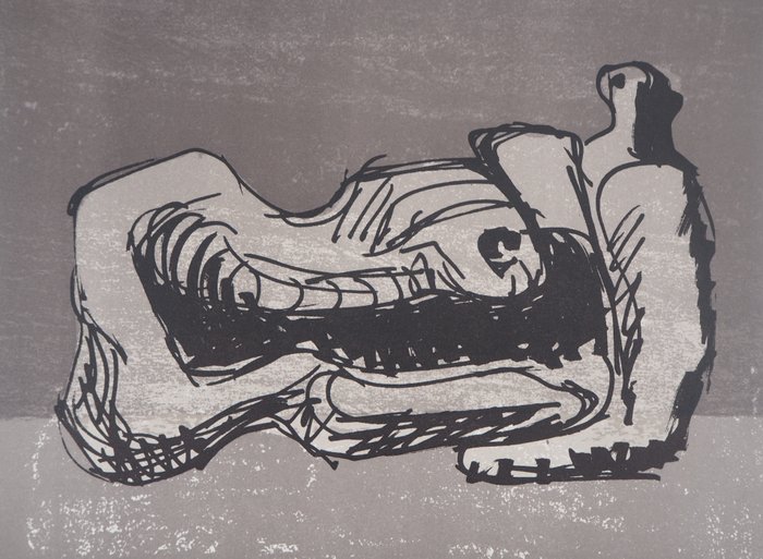 Henry Moore (1898-1986) - Hommage à la femme : Nu allongé